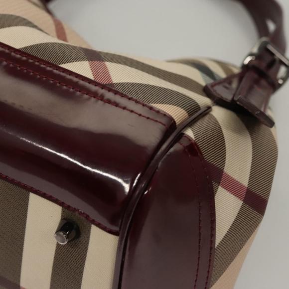 BURBERRY Nova Check Tote Bag PVC Beige Auth BD1409 - Picture 16 of 16